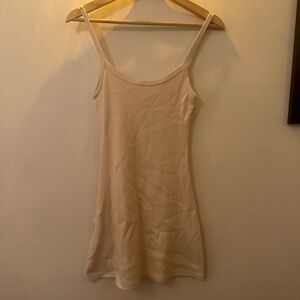 Heavy Rib Spaghetti Mini Dress